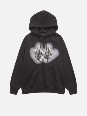 1984 American Niche Embroidered Patch Hooded Sweatshirt