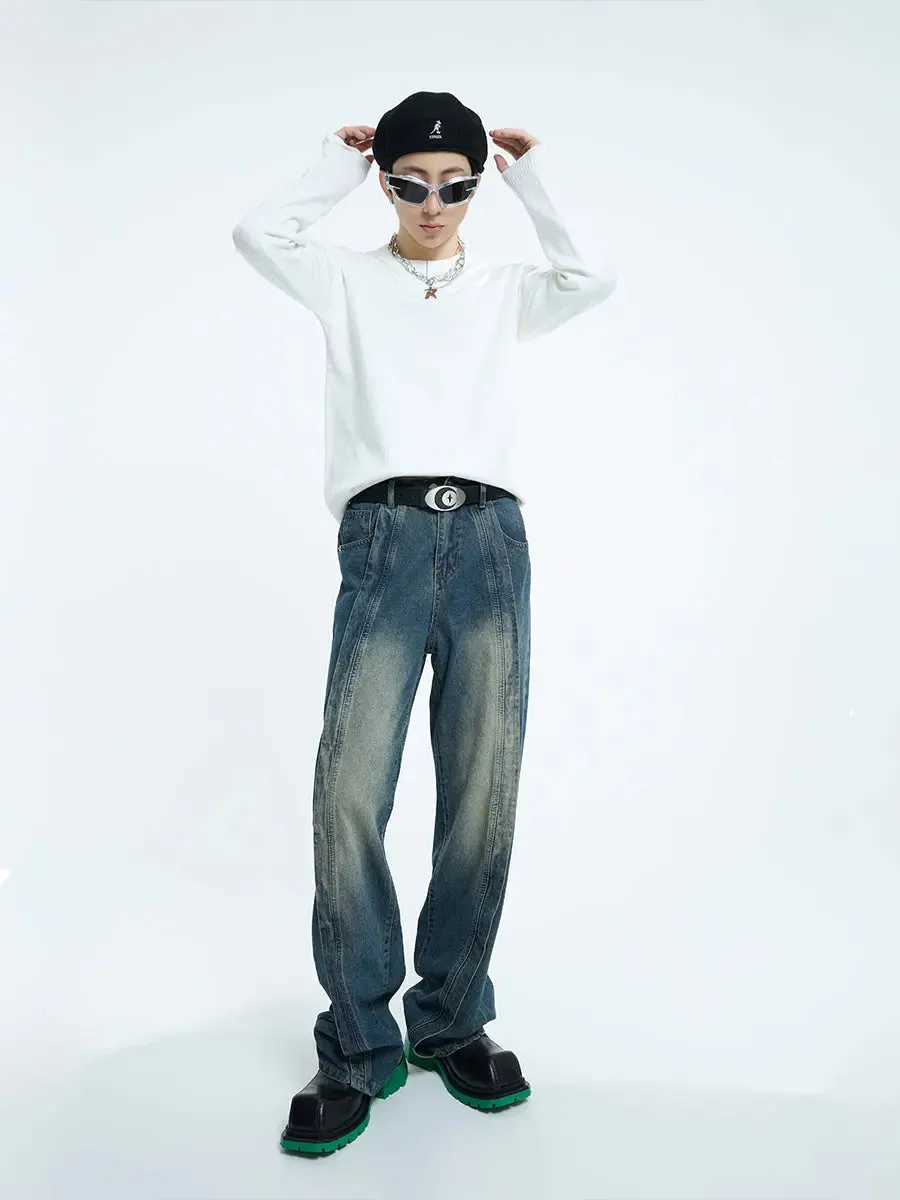 【23s September.】Hip-Hop Relaxed Straight Jeans