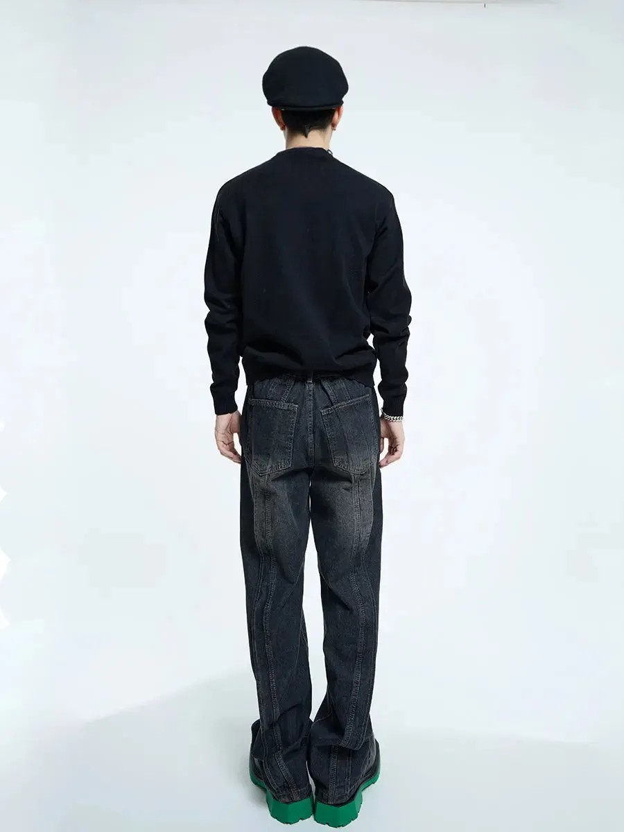 【23s September.】Hip-Hop Relaxed Straight Jeans