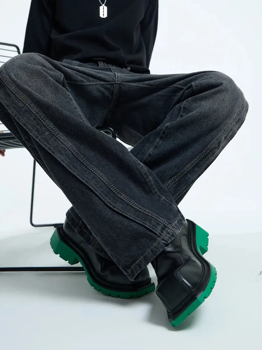 【23s September.】Hip-Hop Relaxed Straight Jeans