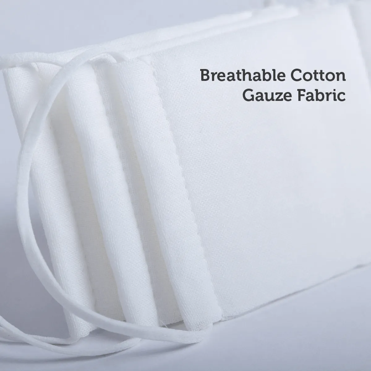 Antibacterial Gauze Face Mask 3 pcs