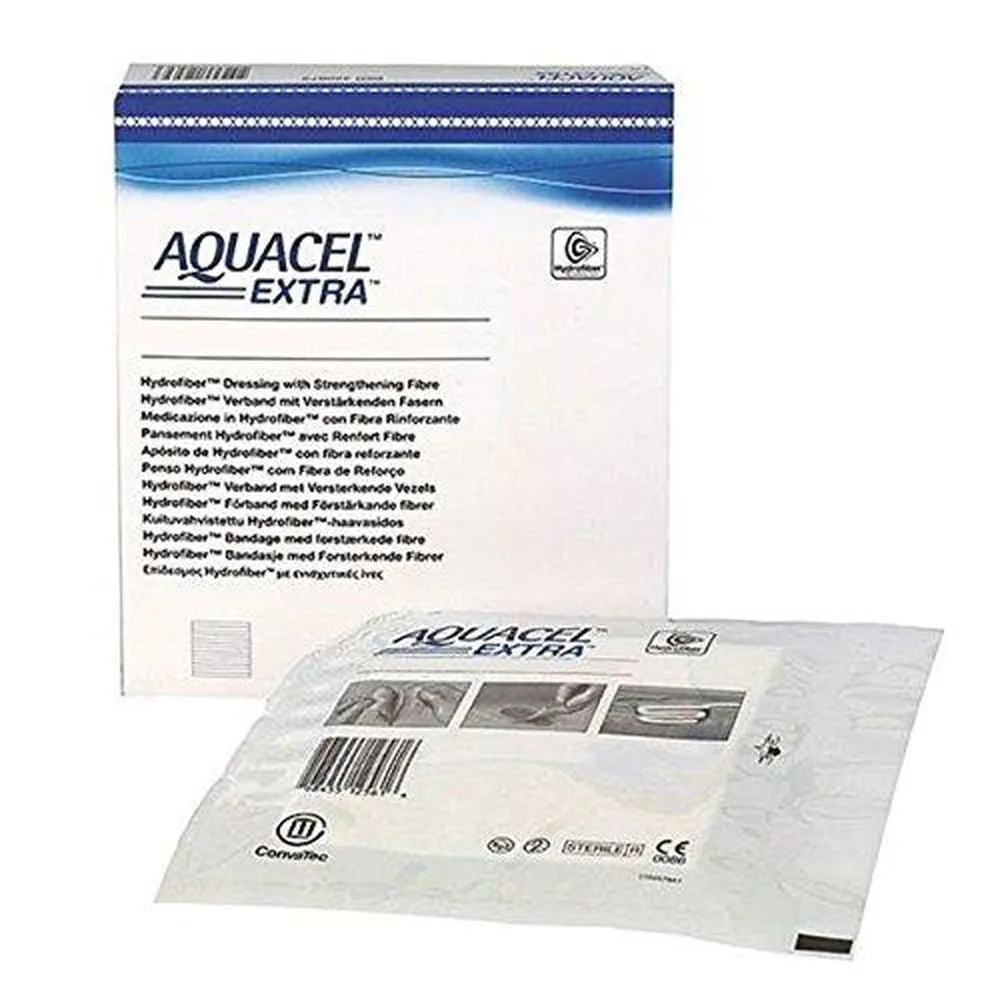 Aquacel Extra Wound Dressing 10cm x 10cm x5 420672 (Wound, Ulcers, Post-Op, Burns)