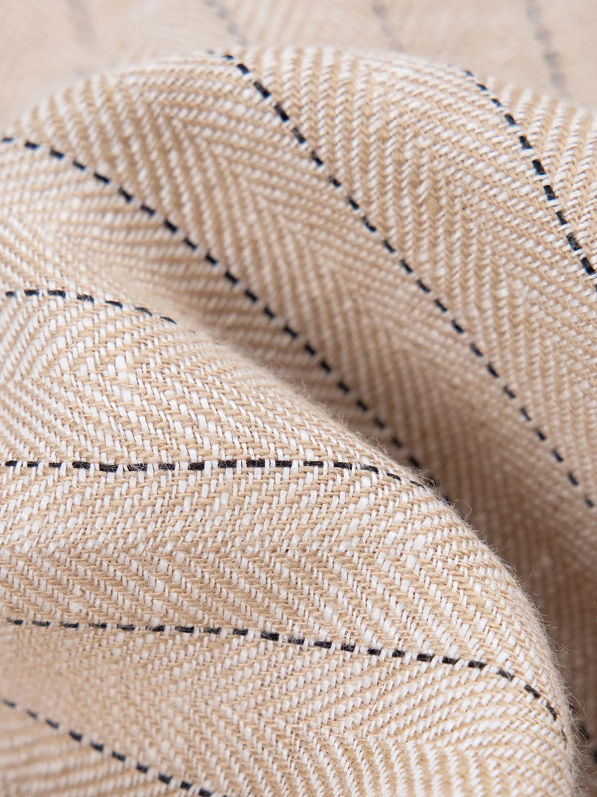 ASOBIO Mid-Rise Loose Straight Linen Pants