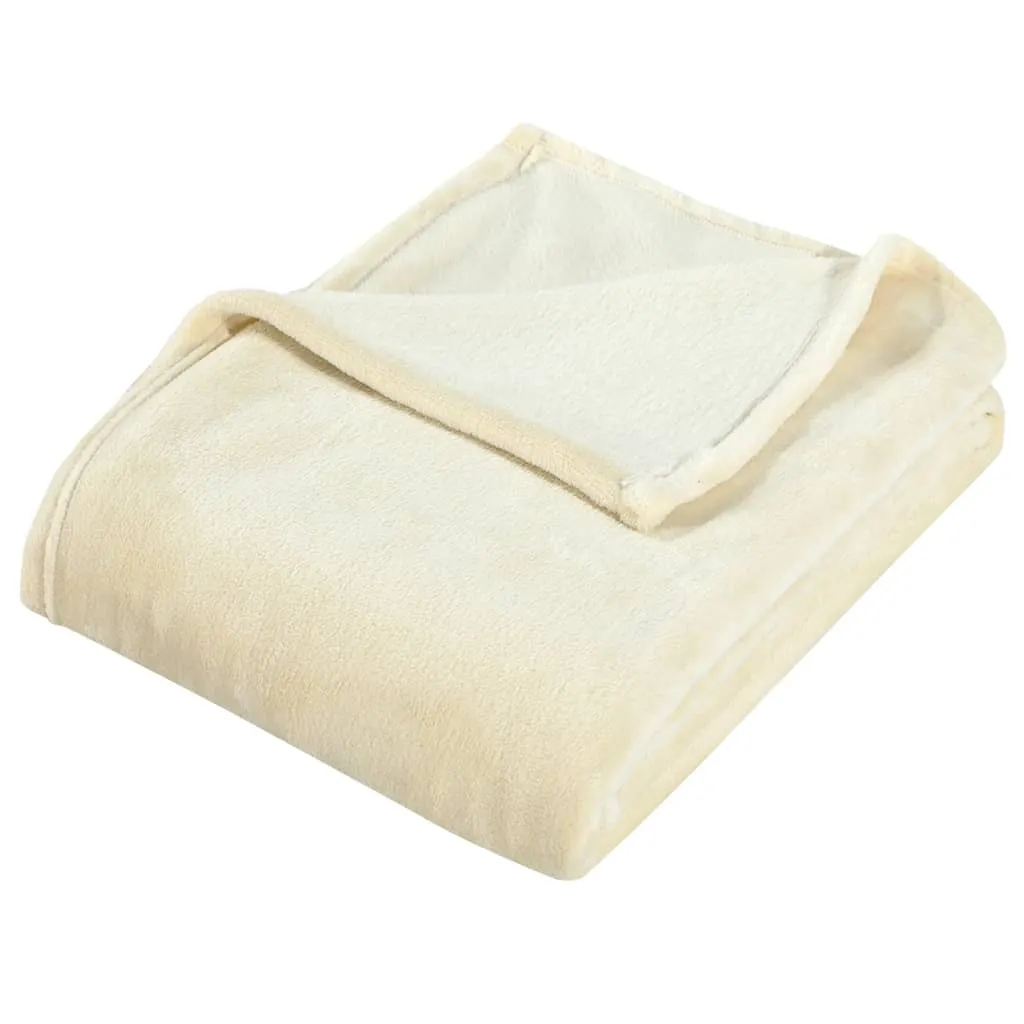 Blanket Cream 200x240 cm Polyester