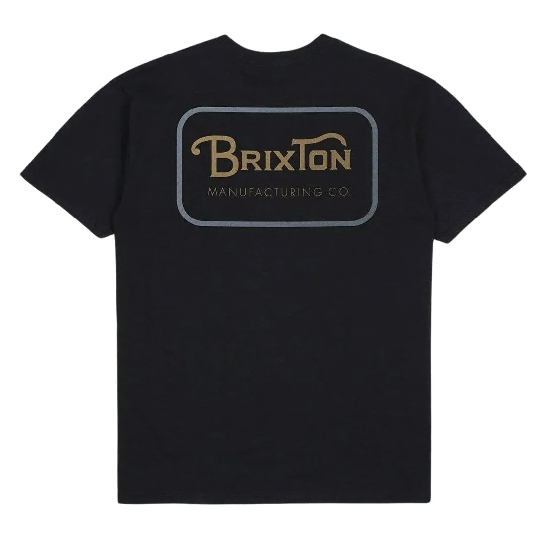 Brixton Grade T-Shirt - Black/Tobacco/Blue