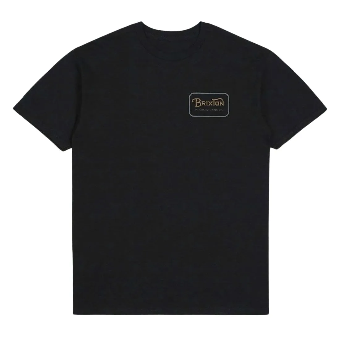 Brixton Grade T-Shirt - Black/Tobacco/Blue