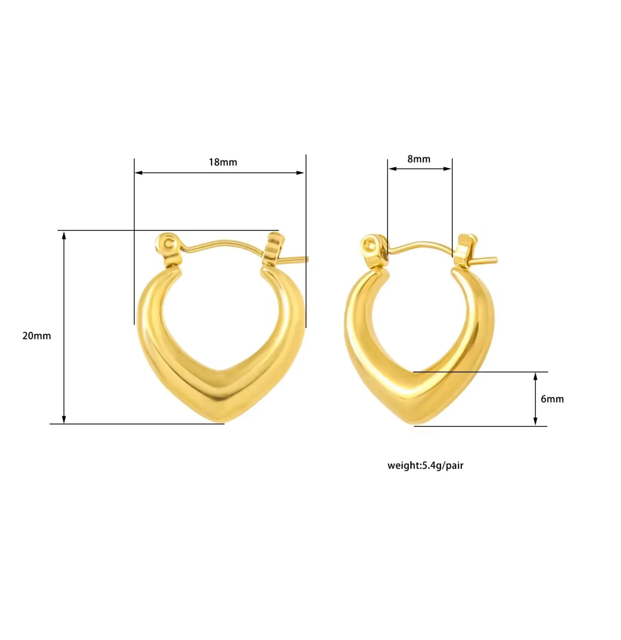 Daily wear solid earrings for women