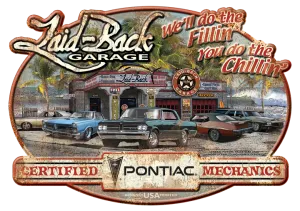 Dream Garage GTO Embossed Metal Sign