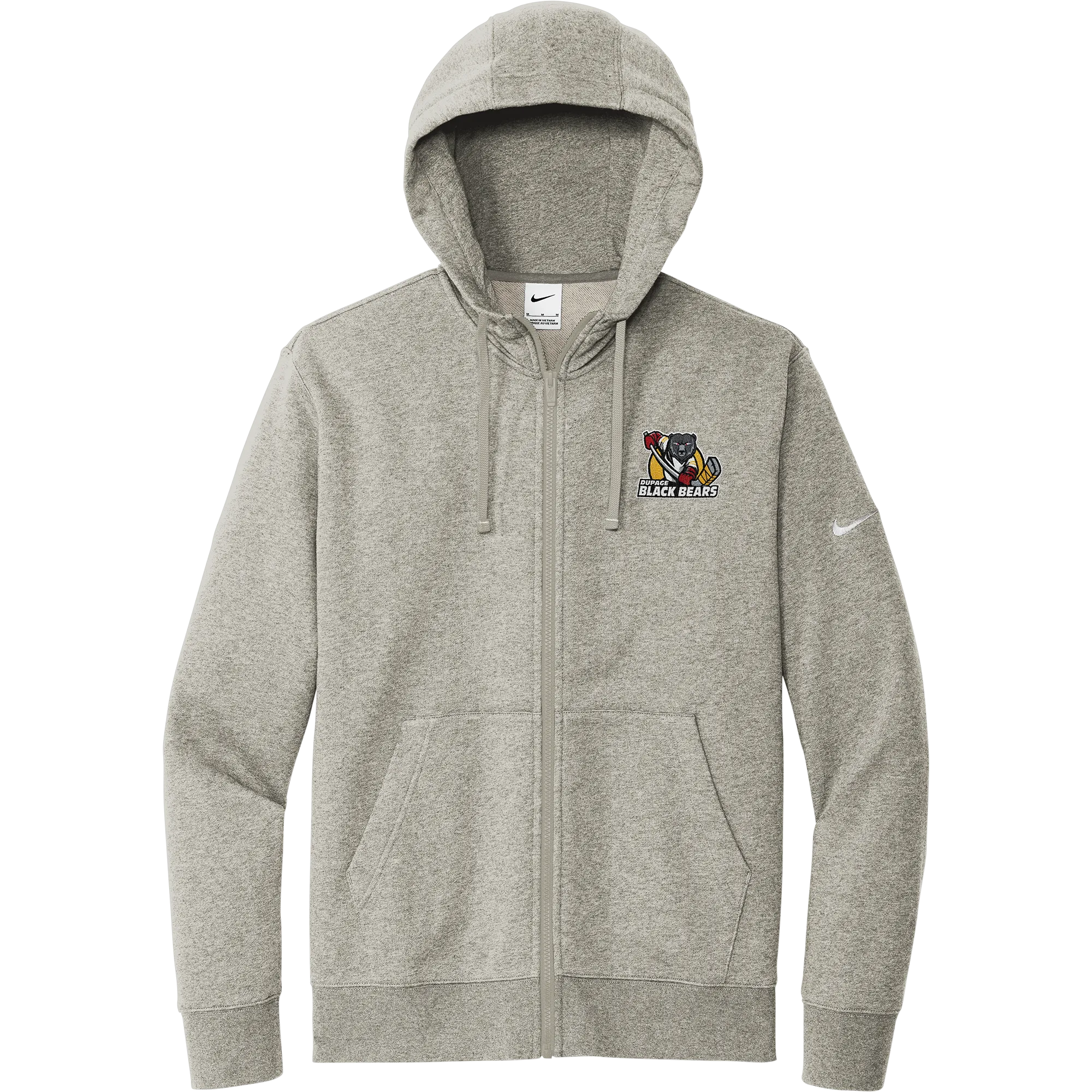 Dupage Black Bears Nike Club Fleece Sleeve Swoosh Full-Zip Hoodie