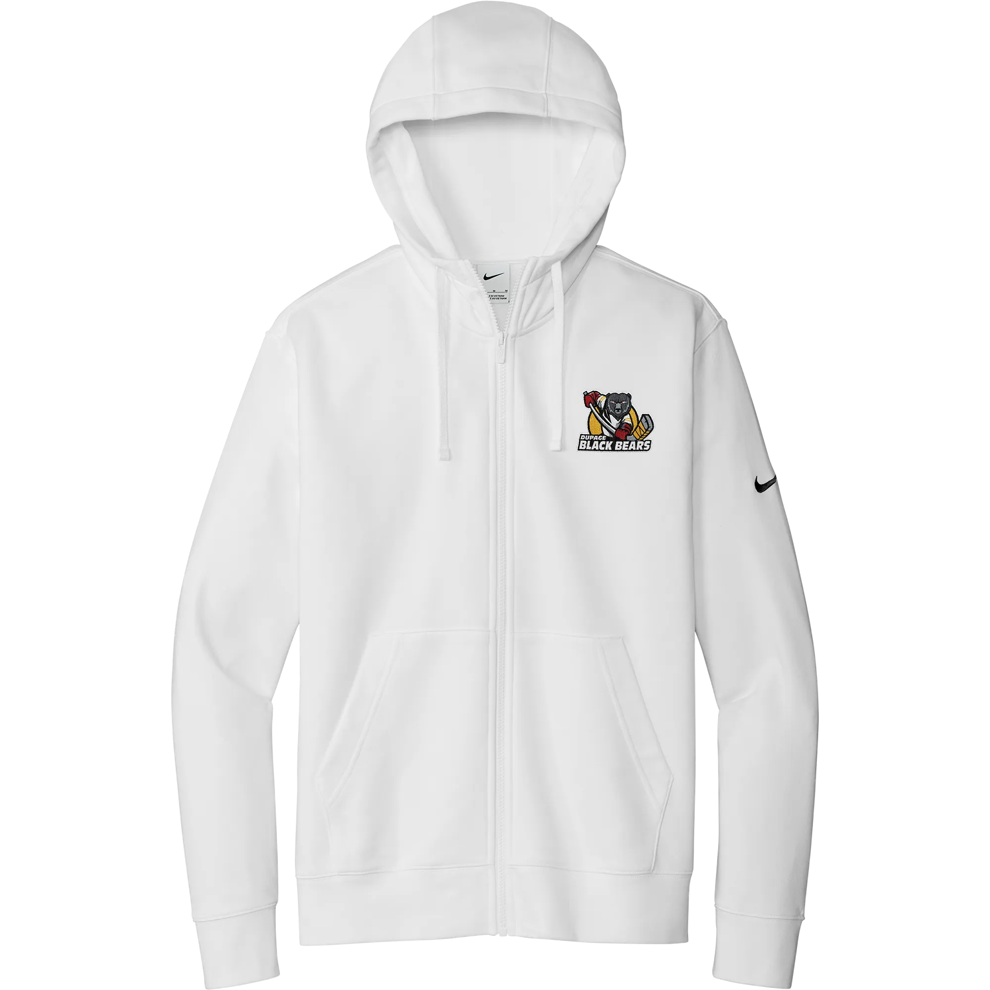Dupage Black Bears Nike Club Fleece Sleeve Swoosh Full-Zip Hoodie