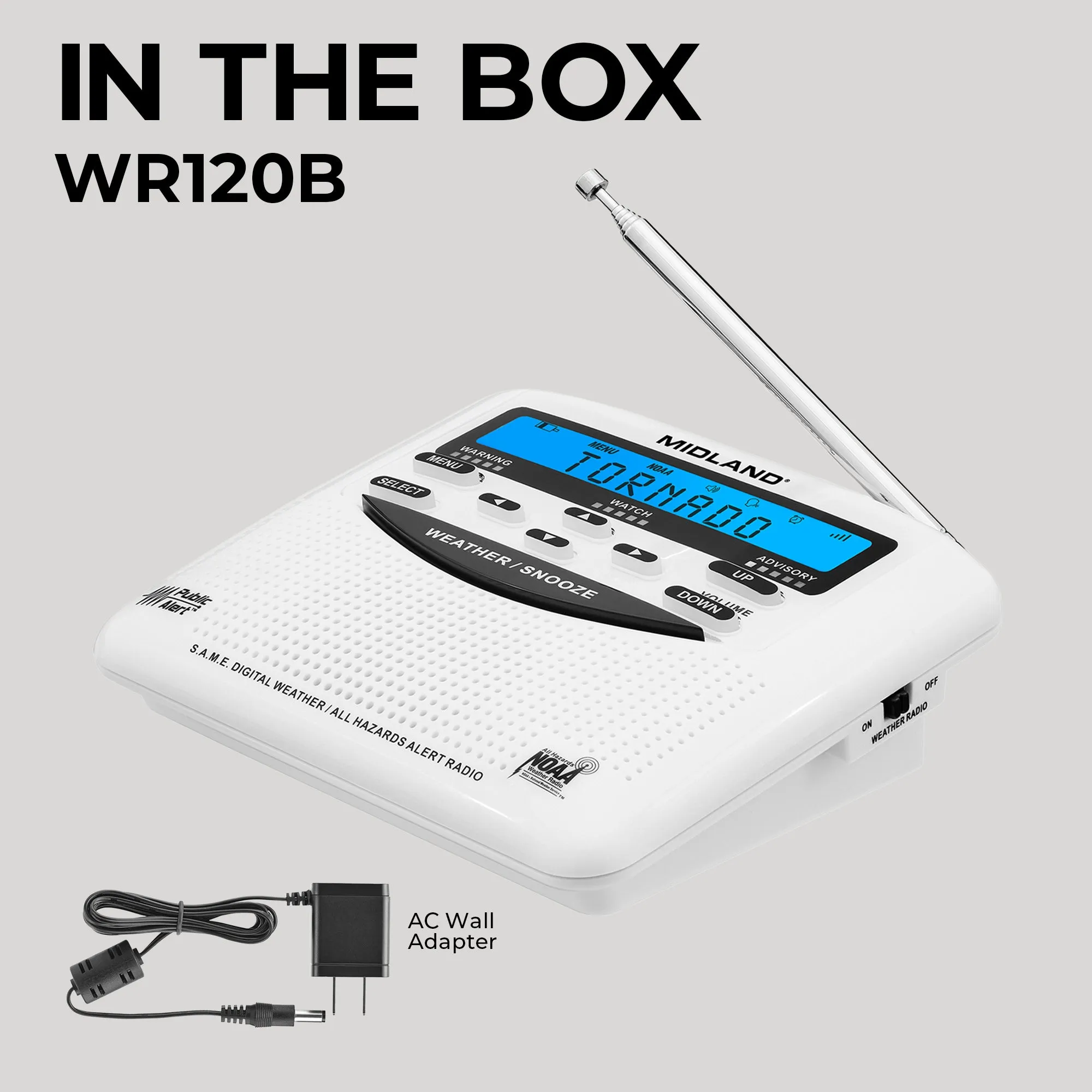 E Ready® NOAA Weather Alert Radio - WR120