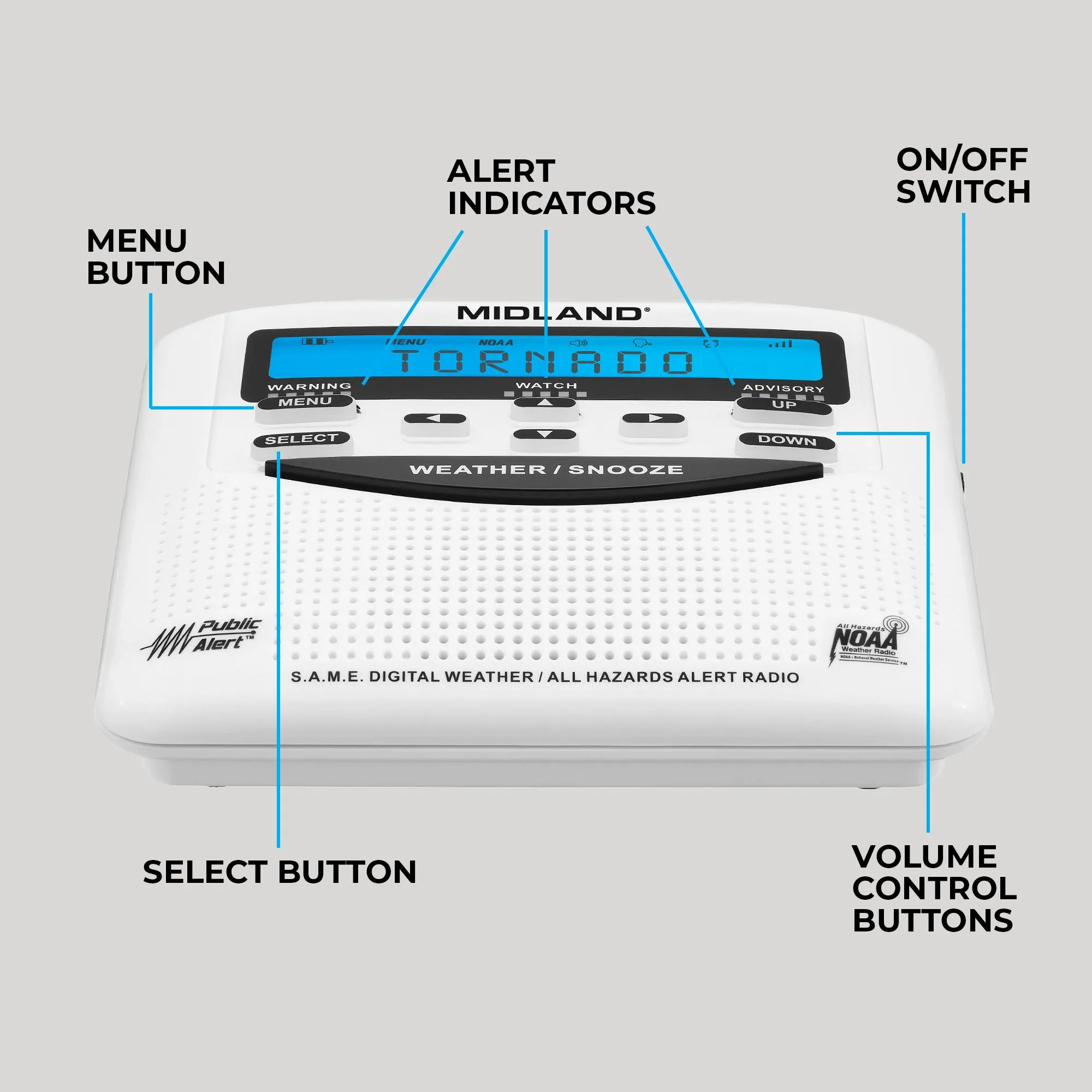 E Ready® NOAA Weather Alert Radio - WR120