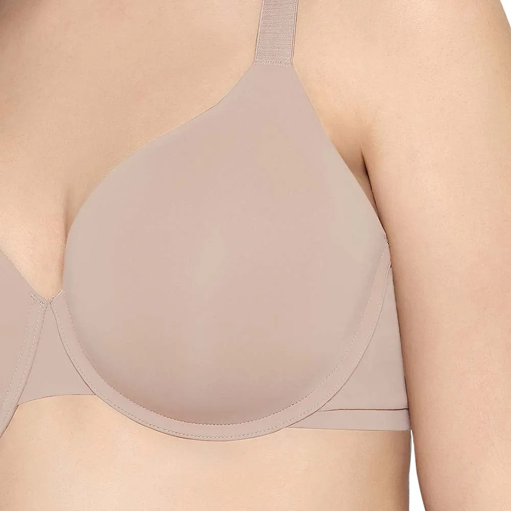 Everyday Elegance Padded Wired Full Cup Everyday Wear Smooth Finish T-Shirt Bra - Beige