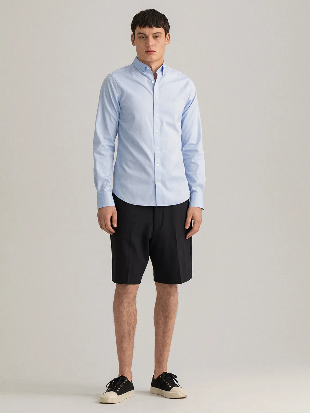 Gant Blue Pinpoint Oxford Clu Slim Fit Shirt