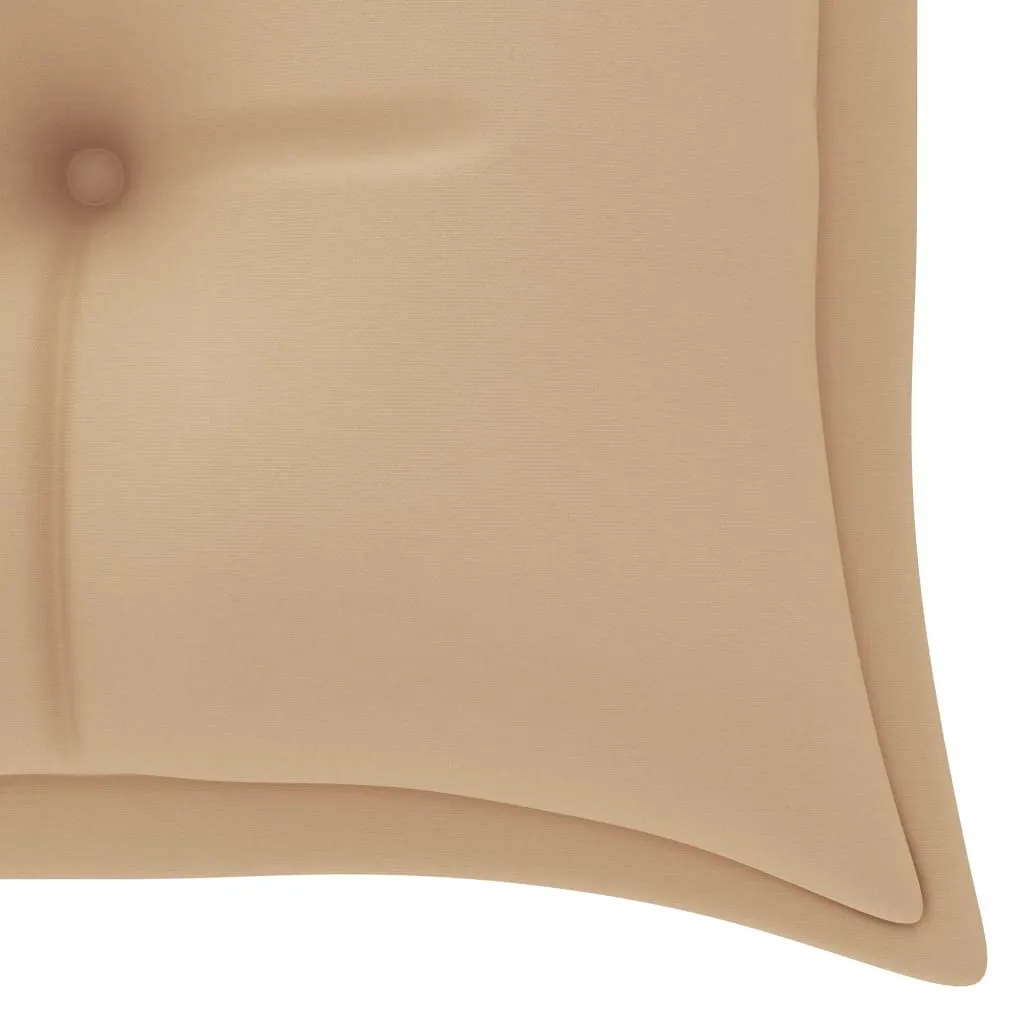 Garden Bench Cushion Beige 150x50x7 cm Fabric