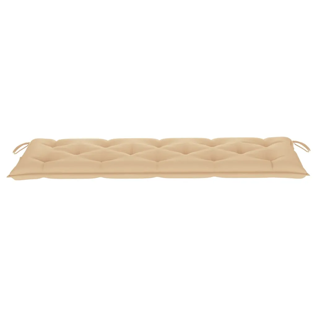 Garden Bench Cushion Beige 150x50x7 cm Fabric