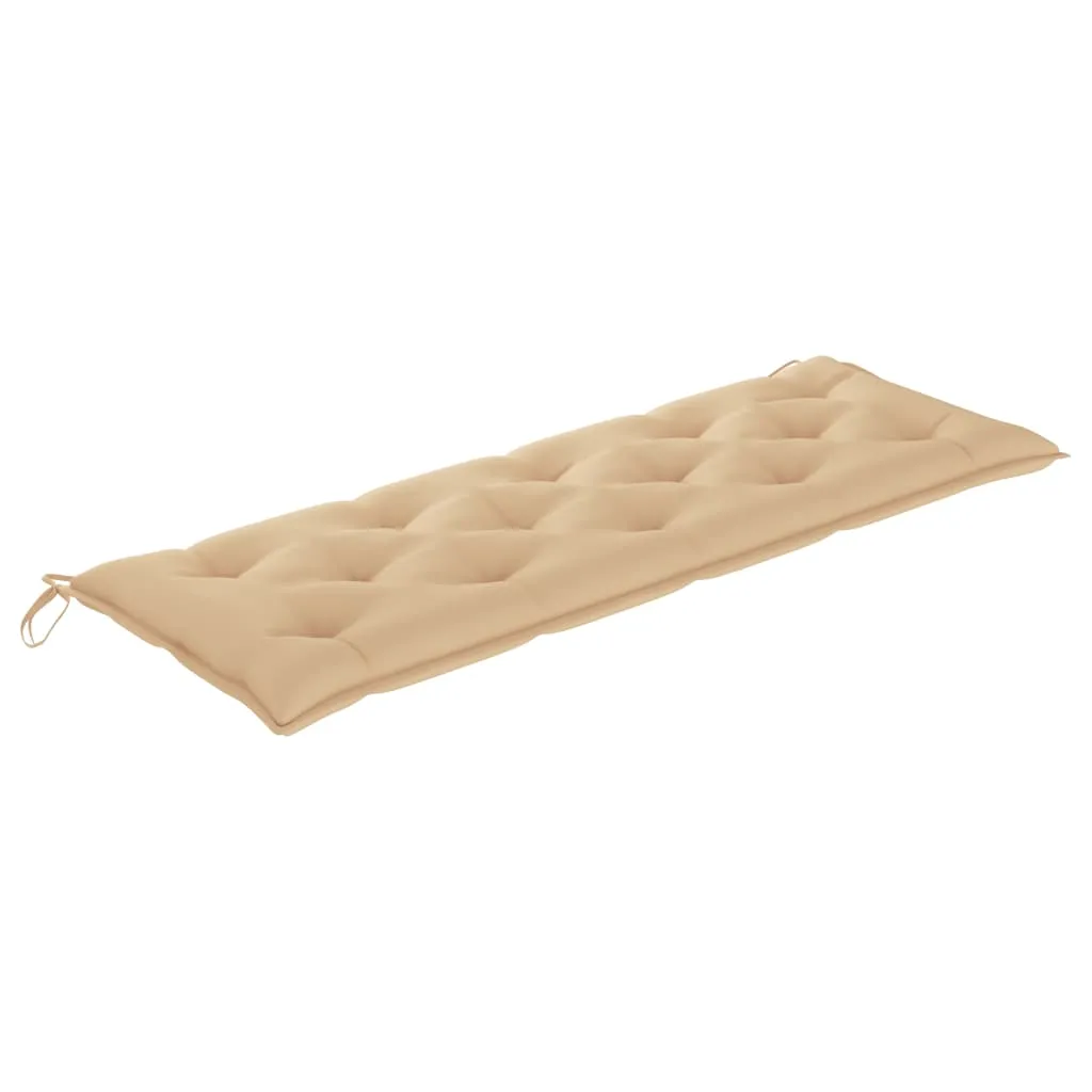 Garden Bench Cushion Beige 150x50x7 cm Fabric