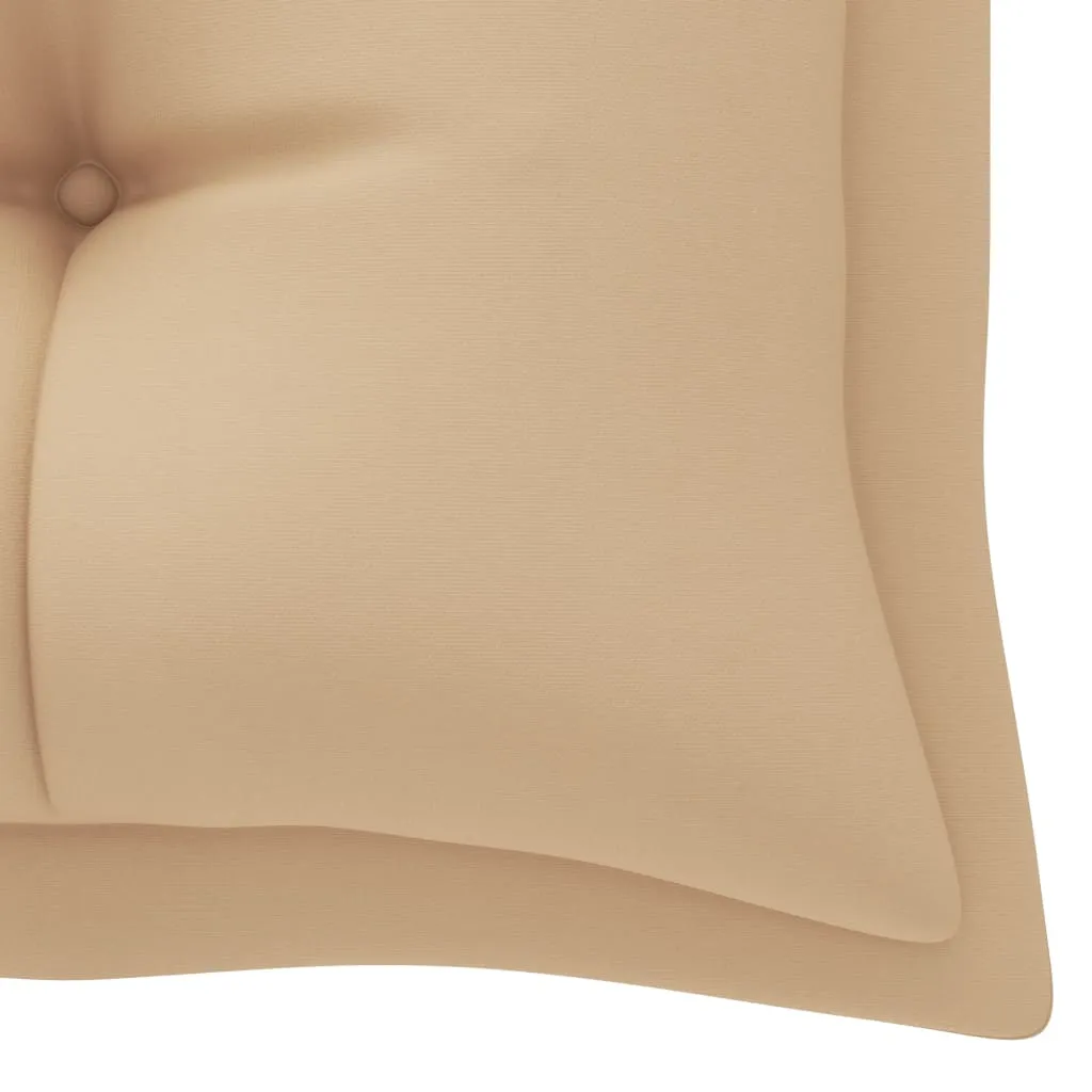 Garden Bench Cushion Beige 180x50x7 cm Fabric