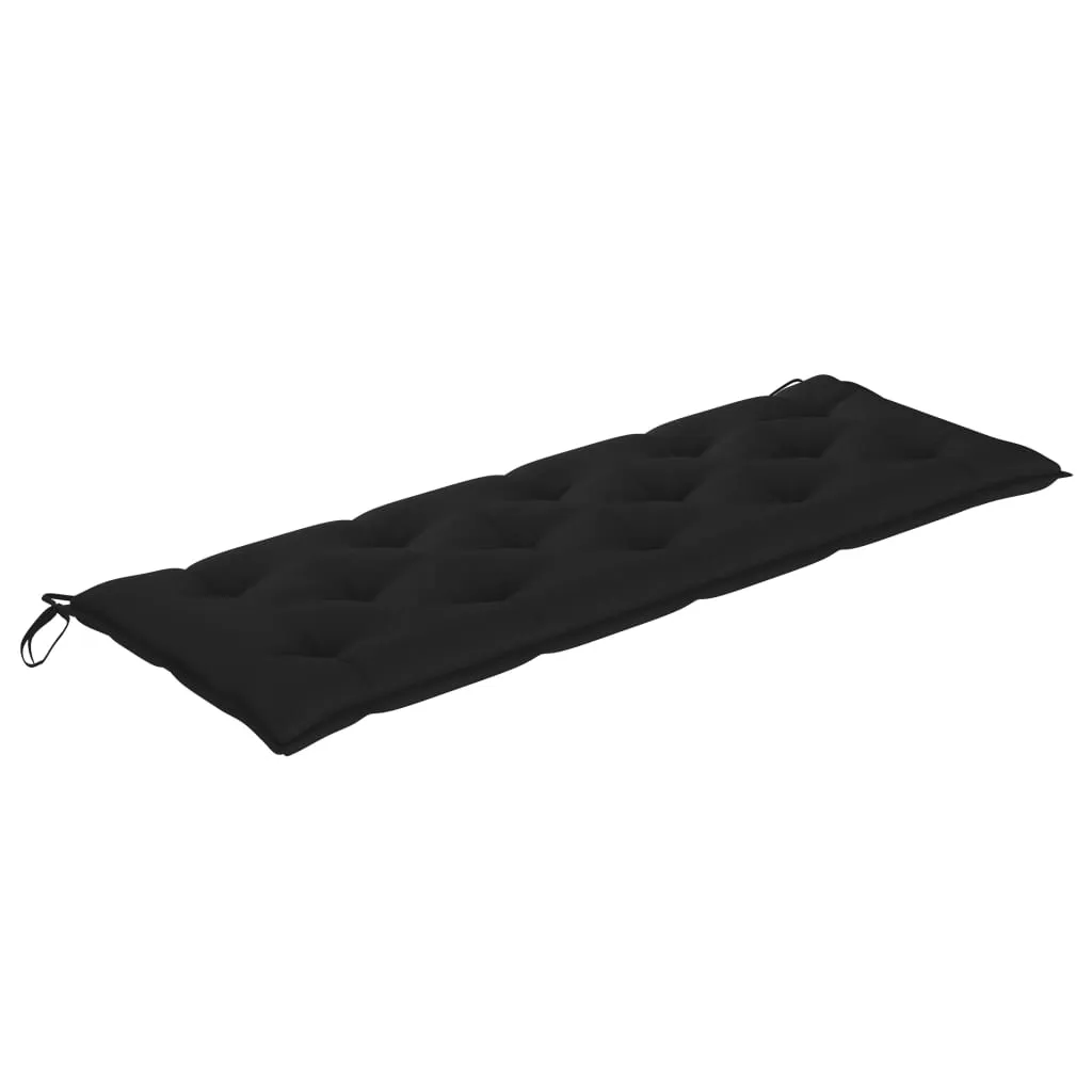 Garden Bench Cushion Black 150x50x7 cm Fabric