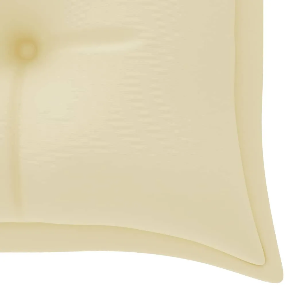 Garden Bench Cushion Cream White 150x50x7 cm Fabric