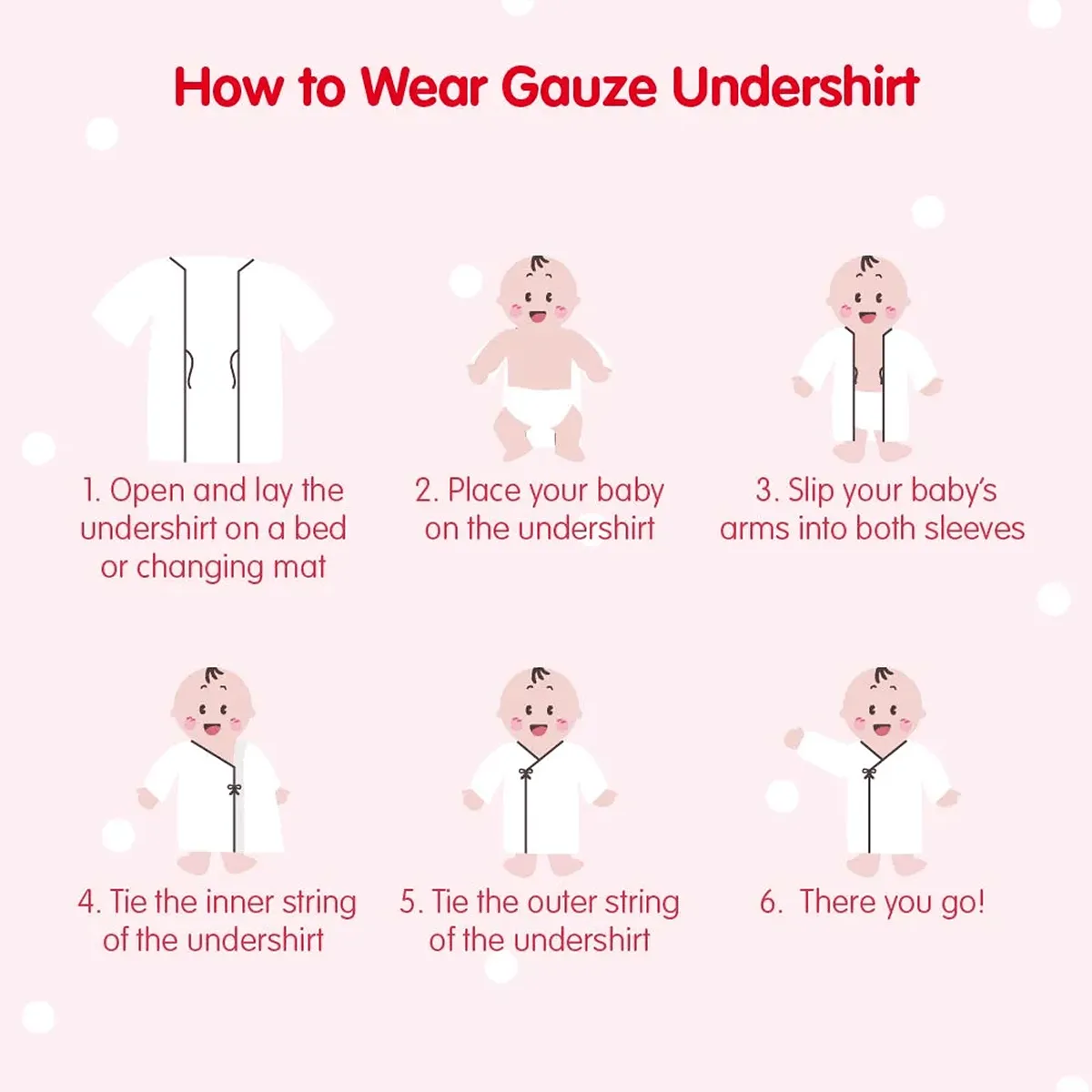 Gauze Short Undershirt 2 pcs (0-9 months)