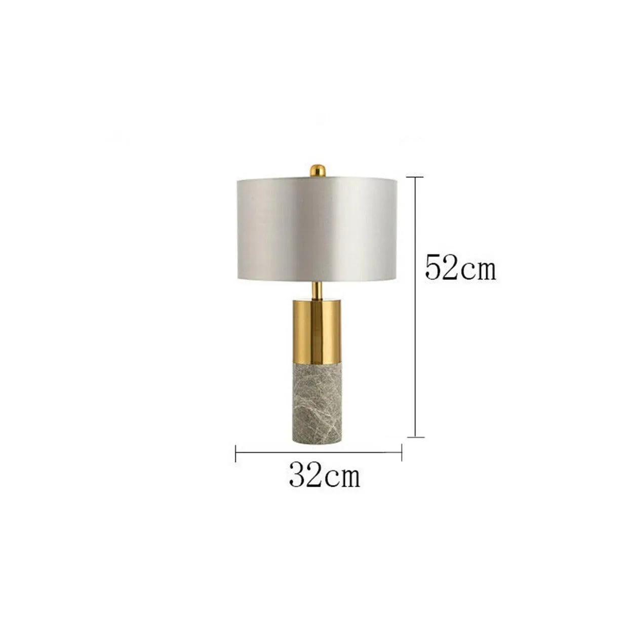 GOLD WITH MARBLE TEXTURE TABLE LAMP