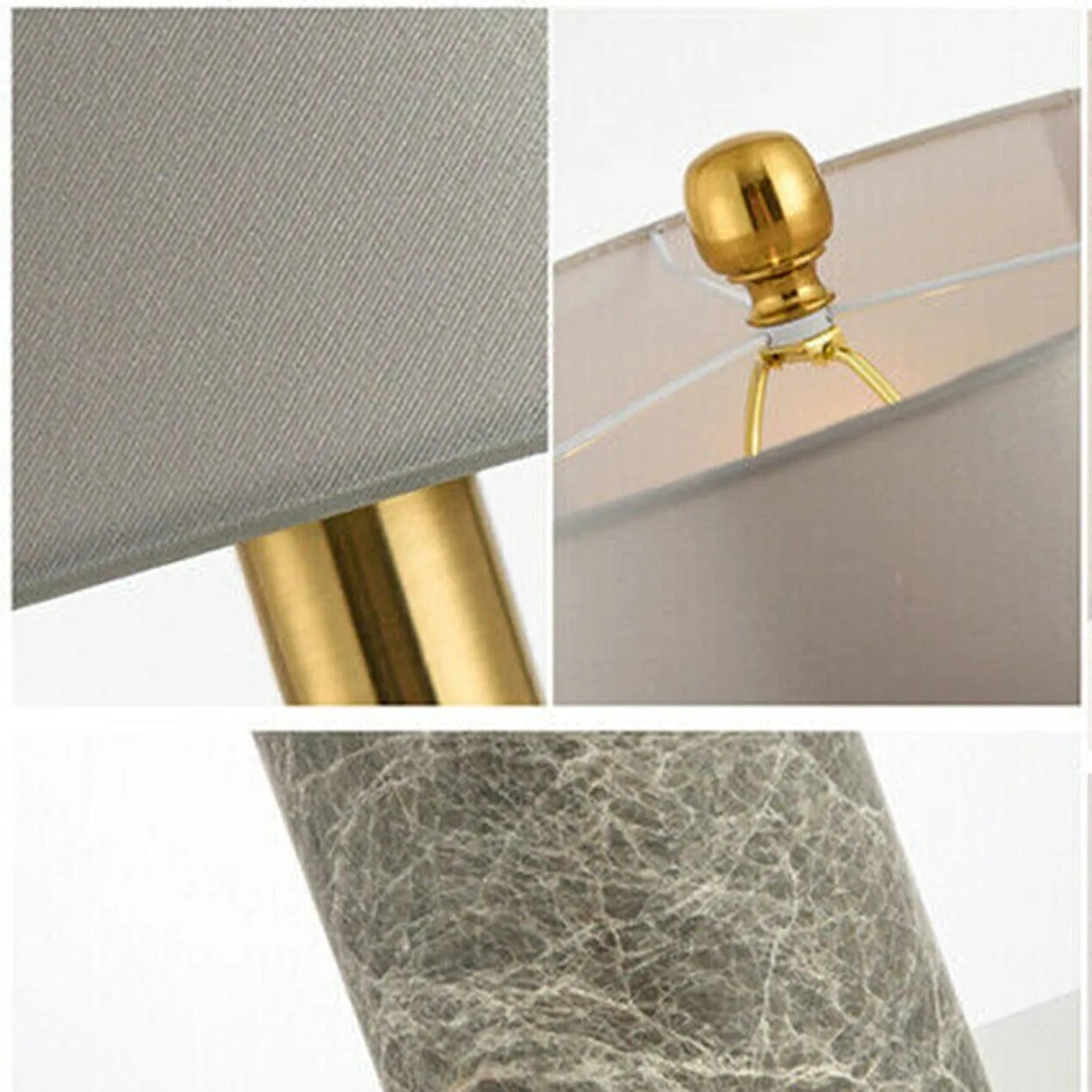 GOLD WITH MARBLE TEXTURE TABLE LAMP