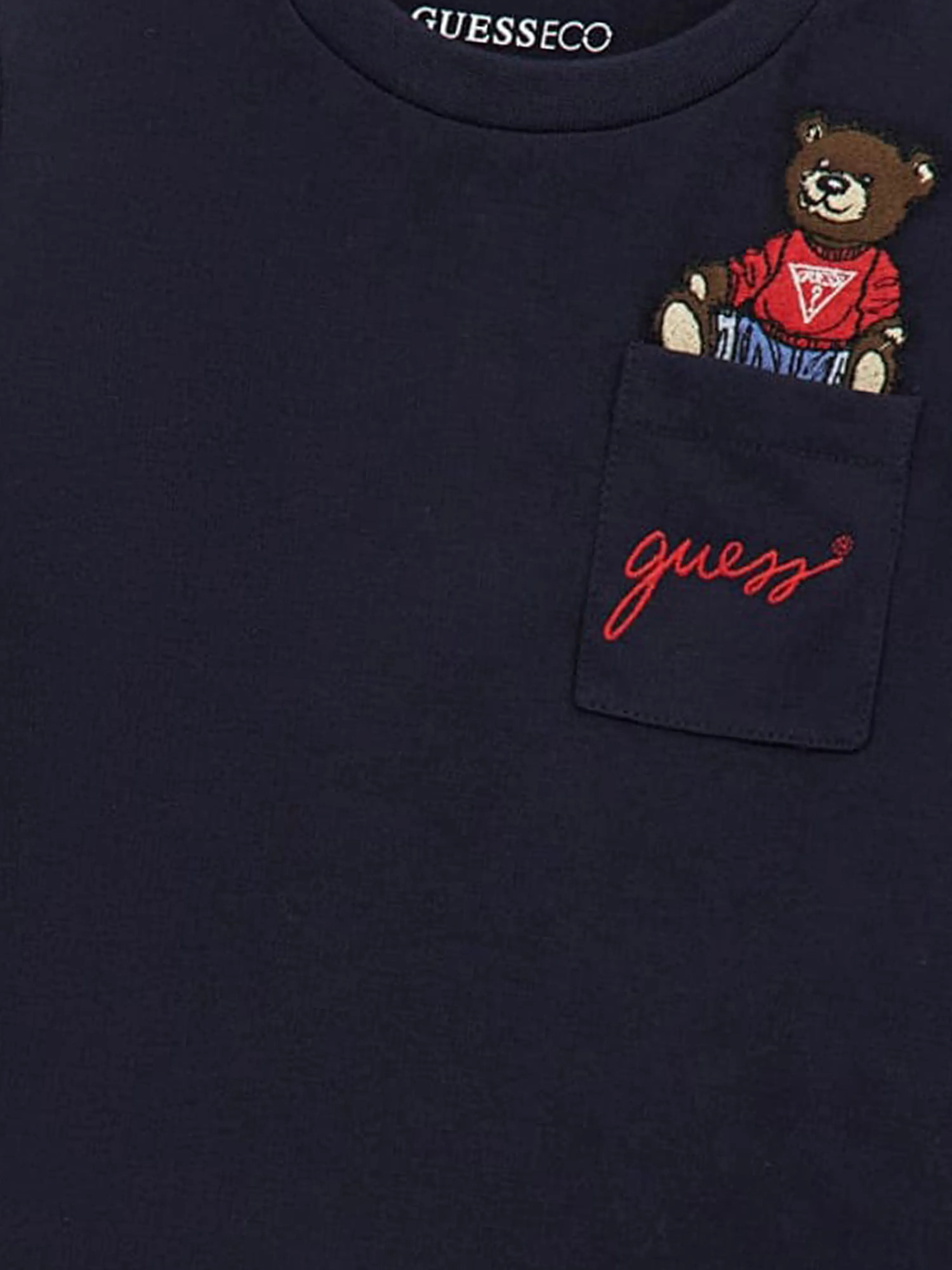 Guess Baby Boys Long Sleeve T-Shirt in Blue