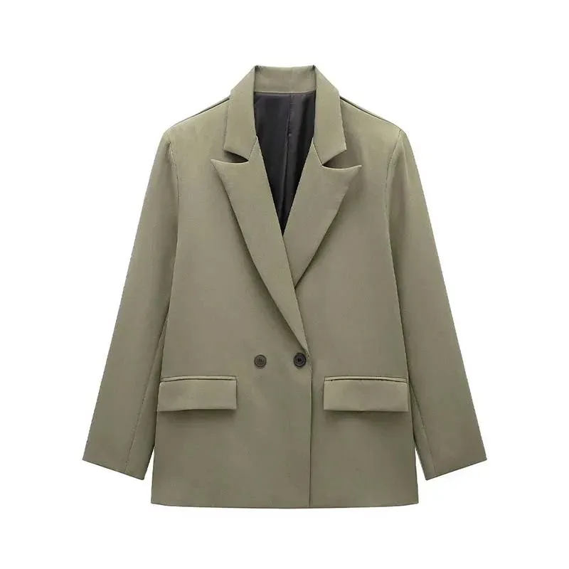 Harper Double-Breasted Suit Jacket  Chic Office Wear & Smart Casual Style Blazer