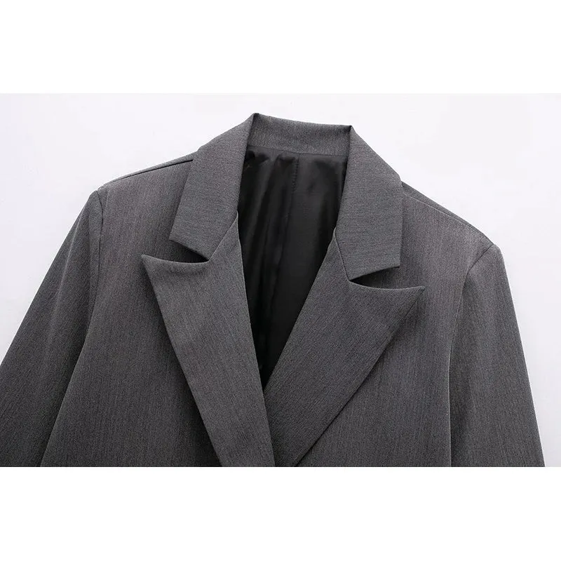 Harper Double-Breasted Suit Jacket  Chic Office Wear & Smart Casual Style Blazer