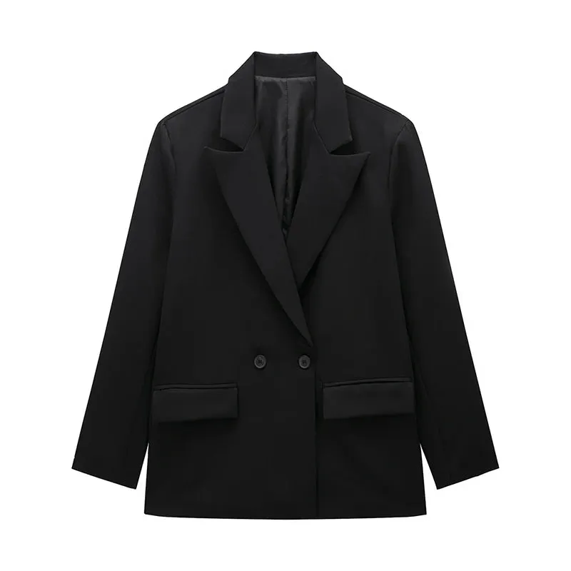 Harper Double-Breasted Suit Jacket  Chic Office Wear & Smart Casual Style Blazer