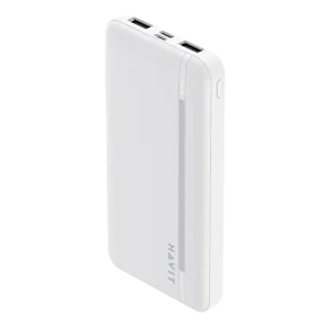 HAVIT Smart Portable Power Bank 10000mAh White with LED Indicator PB89