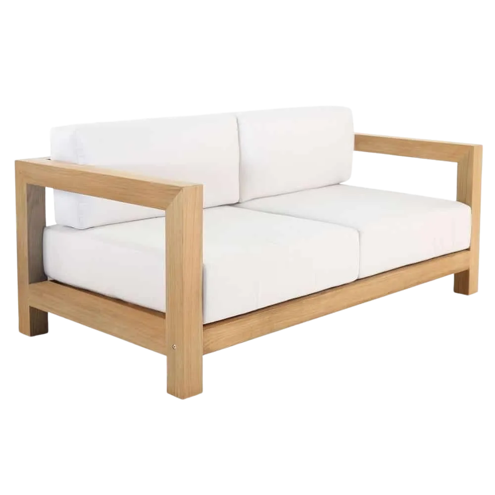 Ibiza Teak Outdoor 2-Seater Sofa