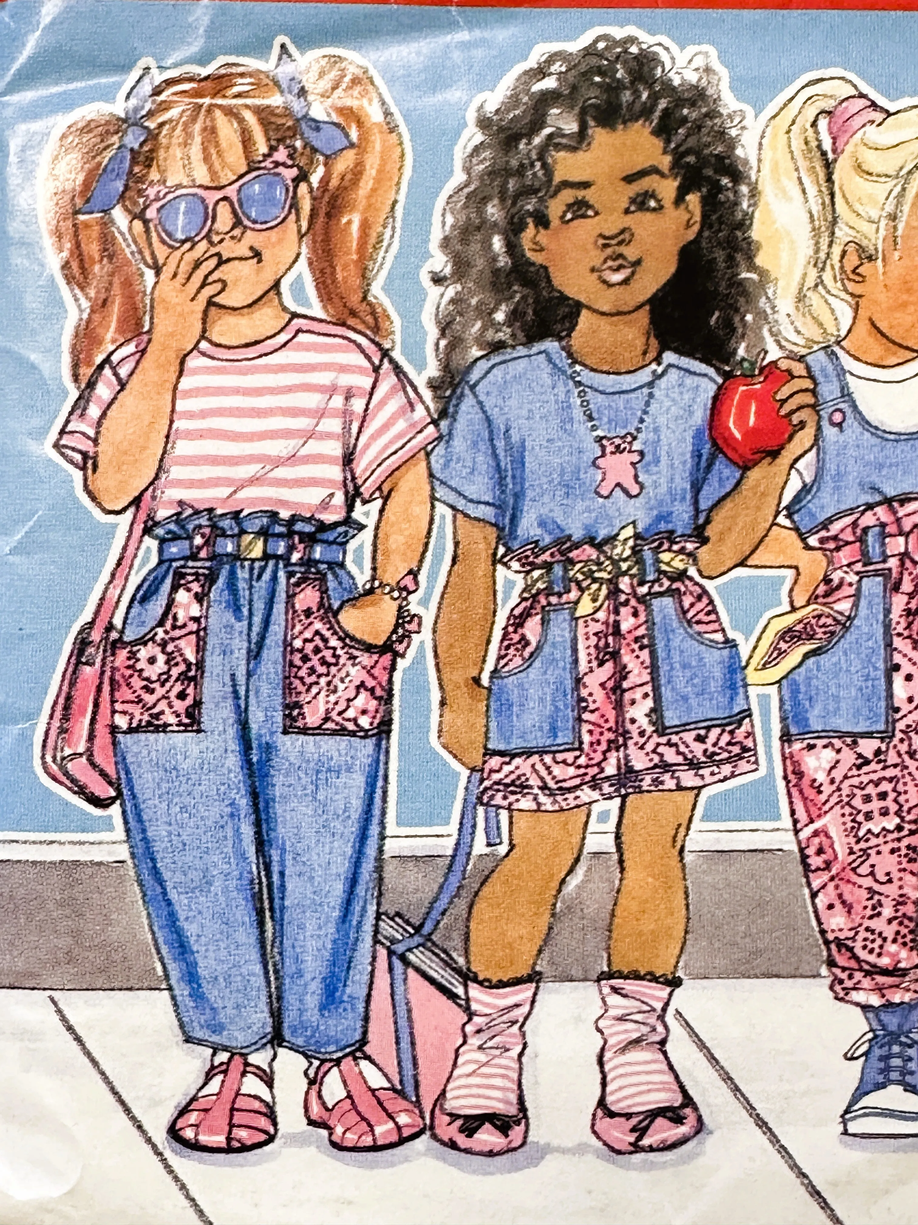 JUMPER, OVERALLS, SKIRT, PANTS & TOP: Butterick Busybodies Sewing Pattern 1989 Sizes 2,3,4 Complete *3788