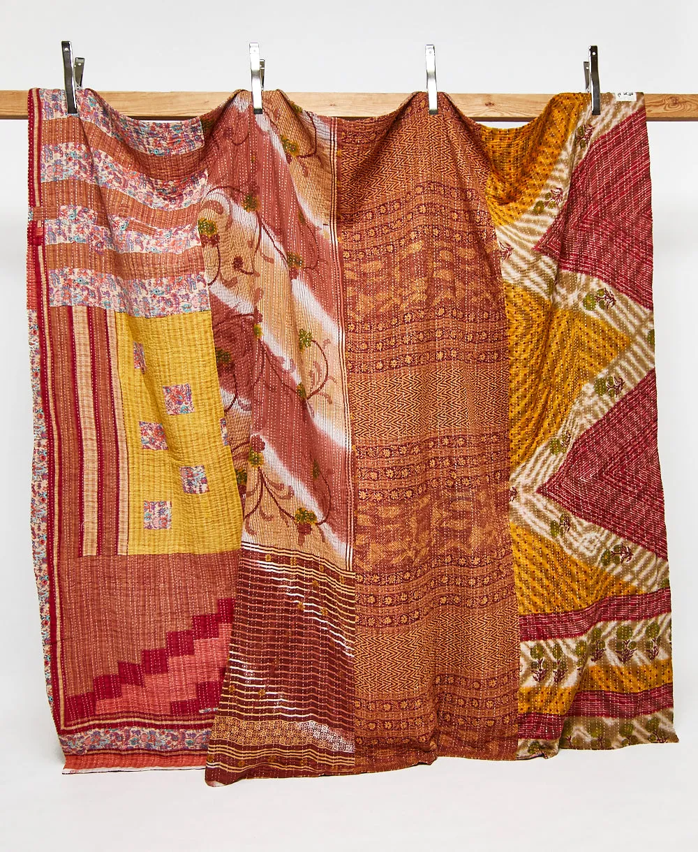King Kantha Quilt Bedding - No. 240206