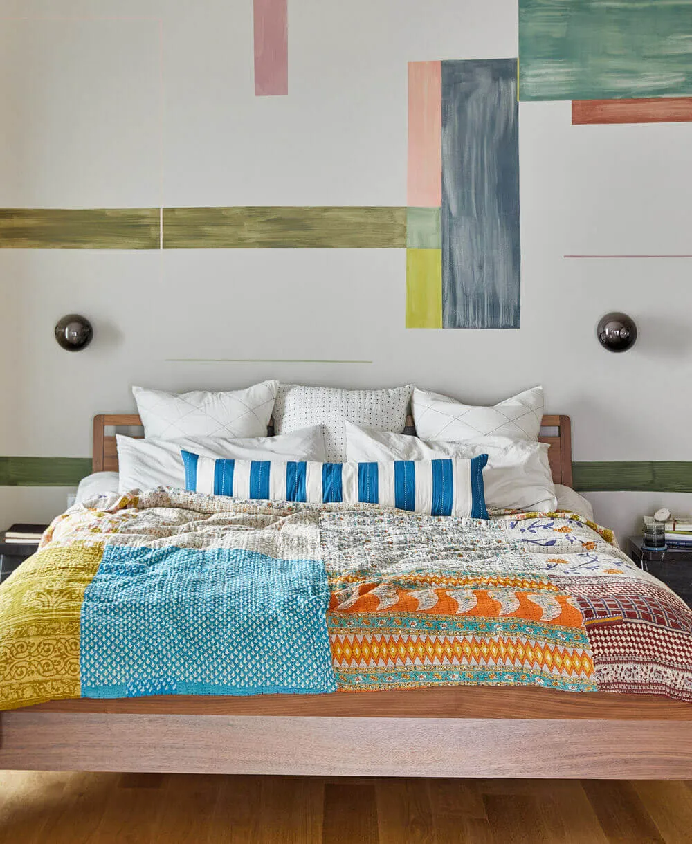 King Kantha Quilt Bedding - No. 240517
