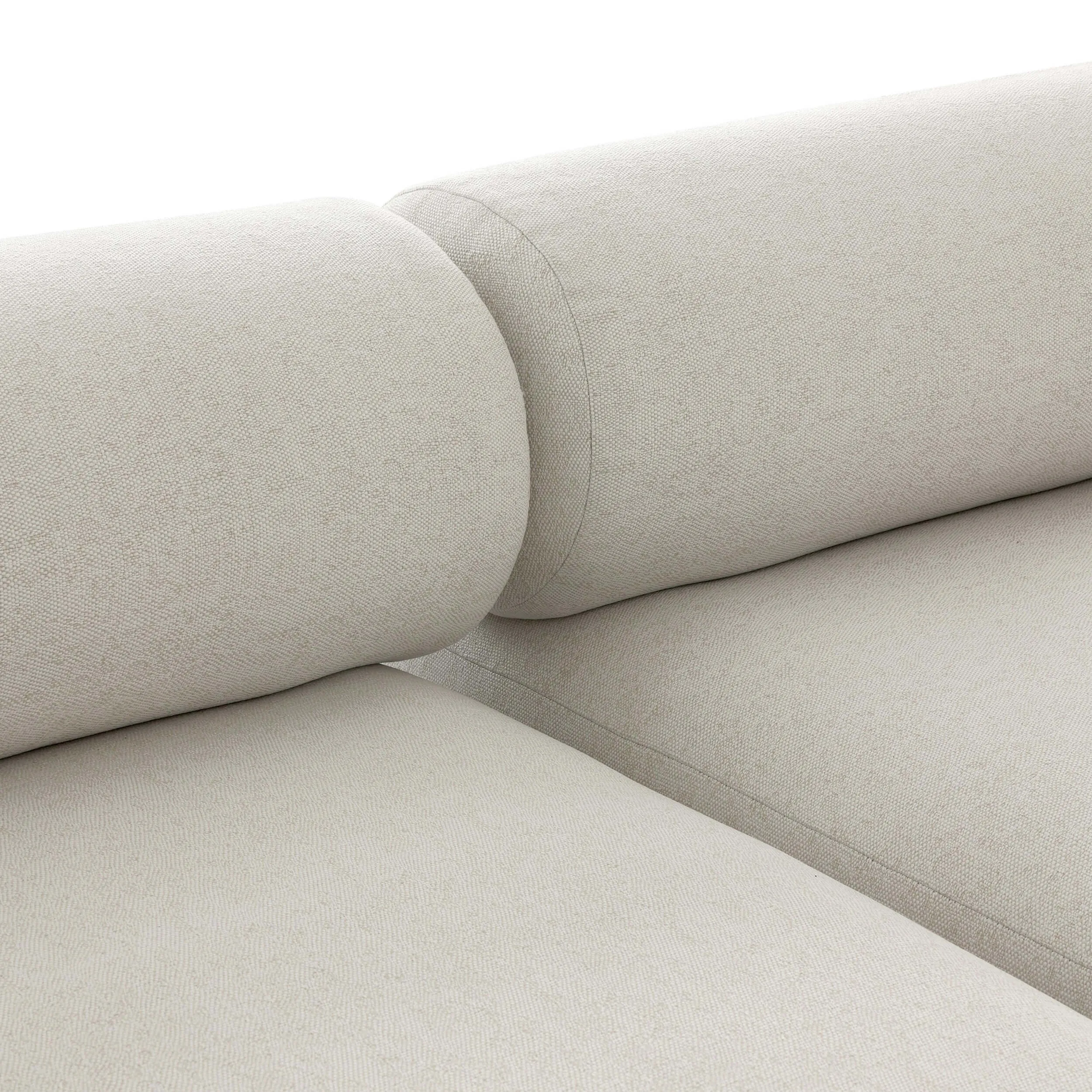 Lenox 4 Piece Outdoor Sectional w/Ottoman, Alessi Linen