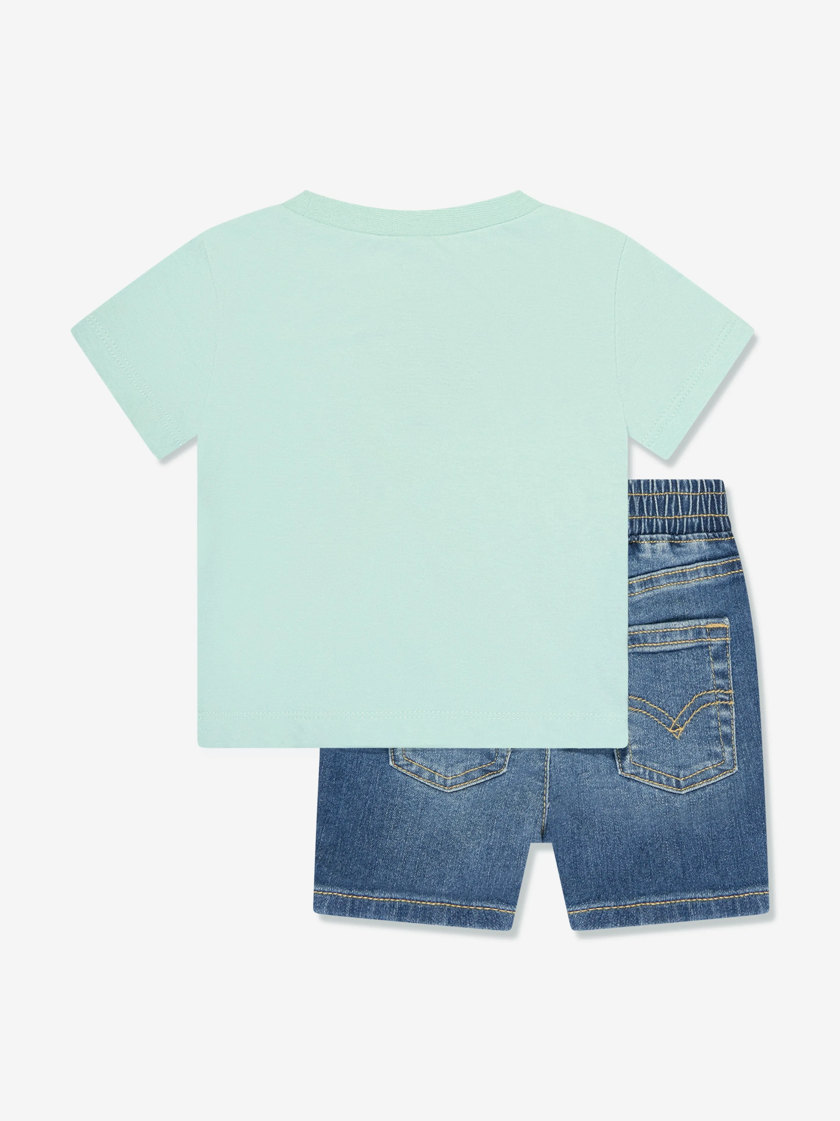 Levi's Wear Baby Boys Logo Denim Set in Green