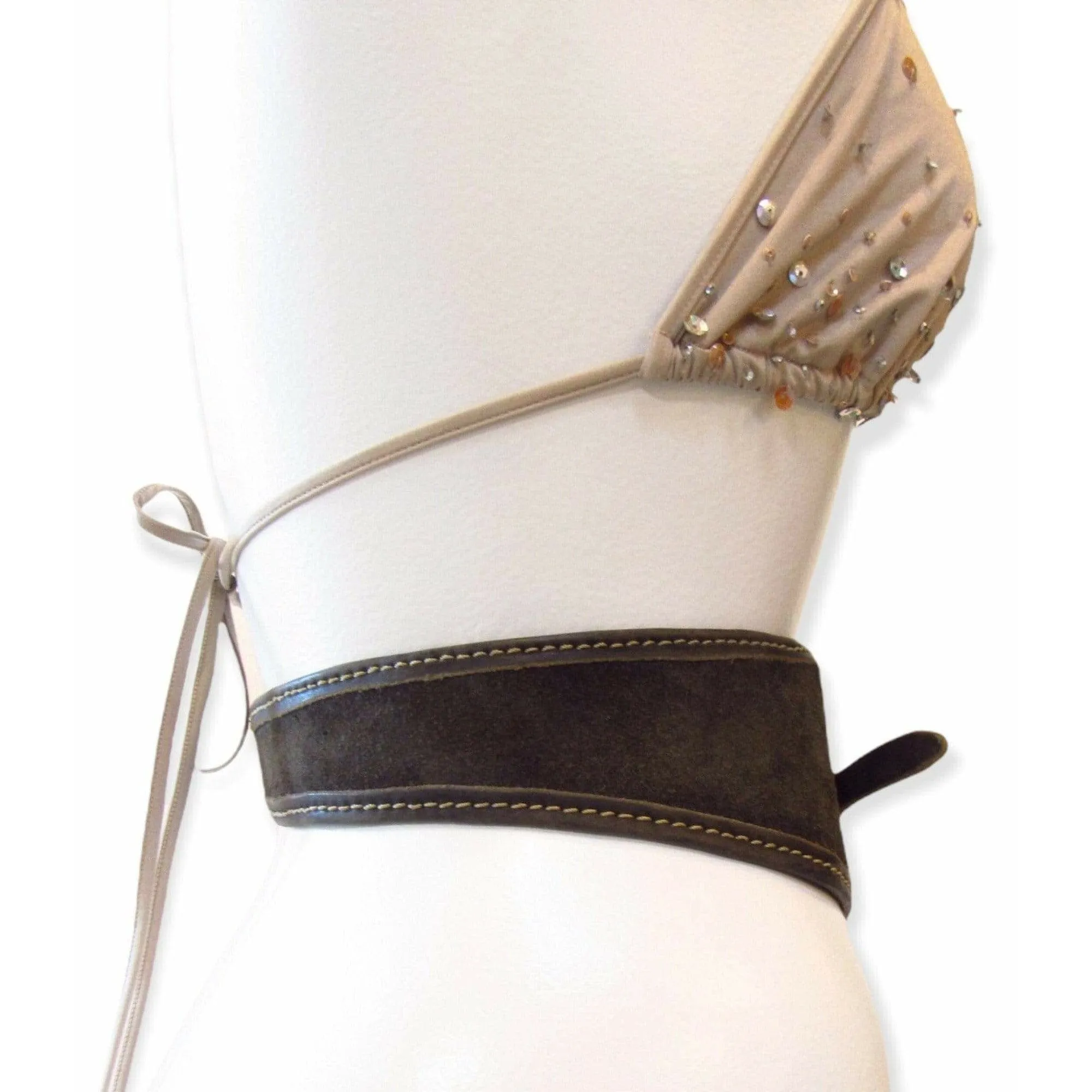 Maison Martin Margiela Asymmetrical Saddle Leather Belt