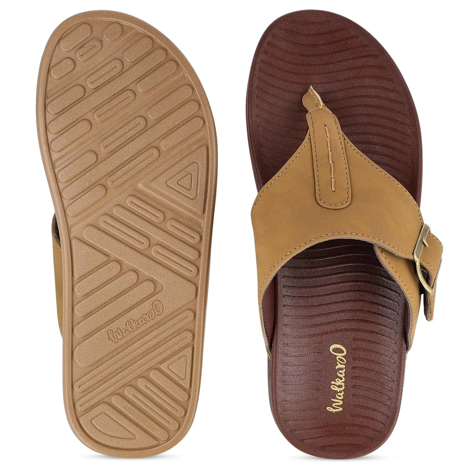 Men's Daily Wear Comfort Sandals - WE1024 Yellowish Tan