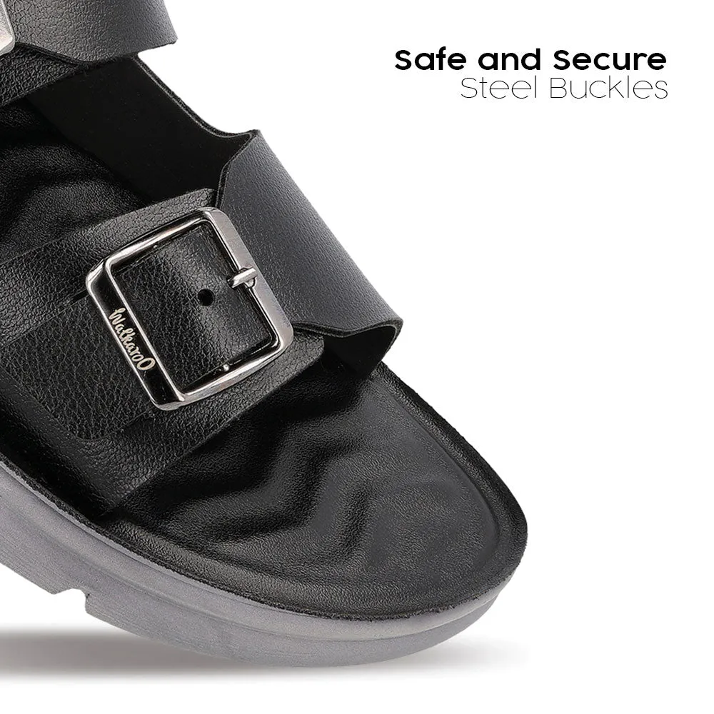 Men's Daily Wear Comfort Sandals - WE1712 Black