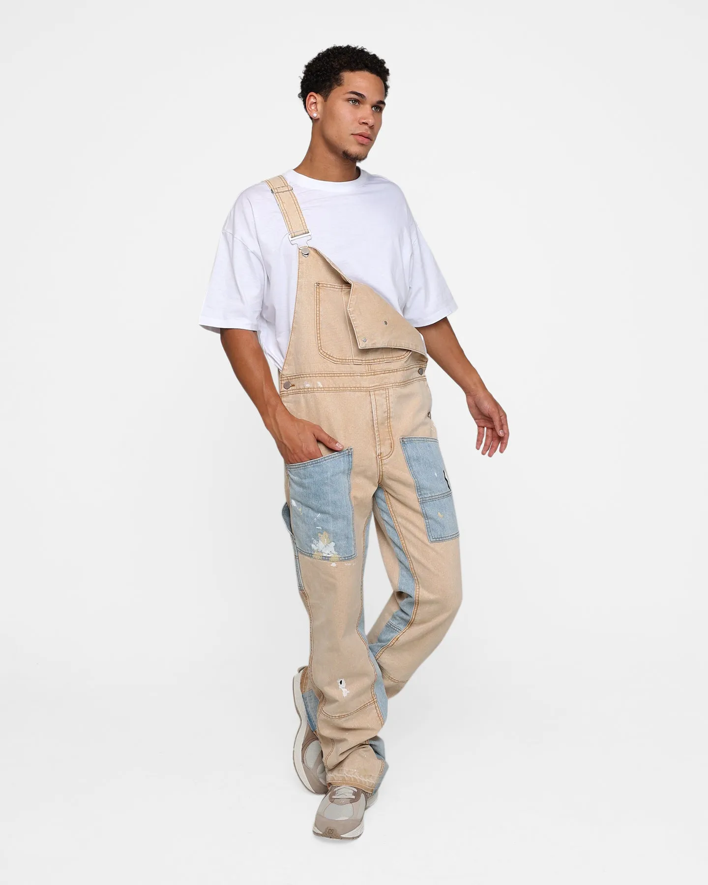 MNML Painter Overalls Khaki
