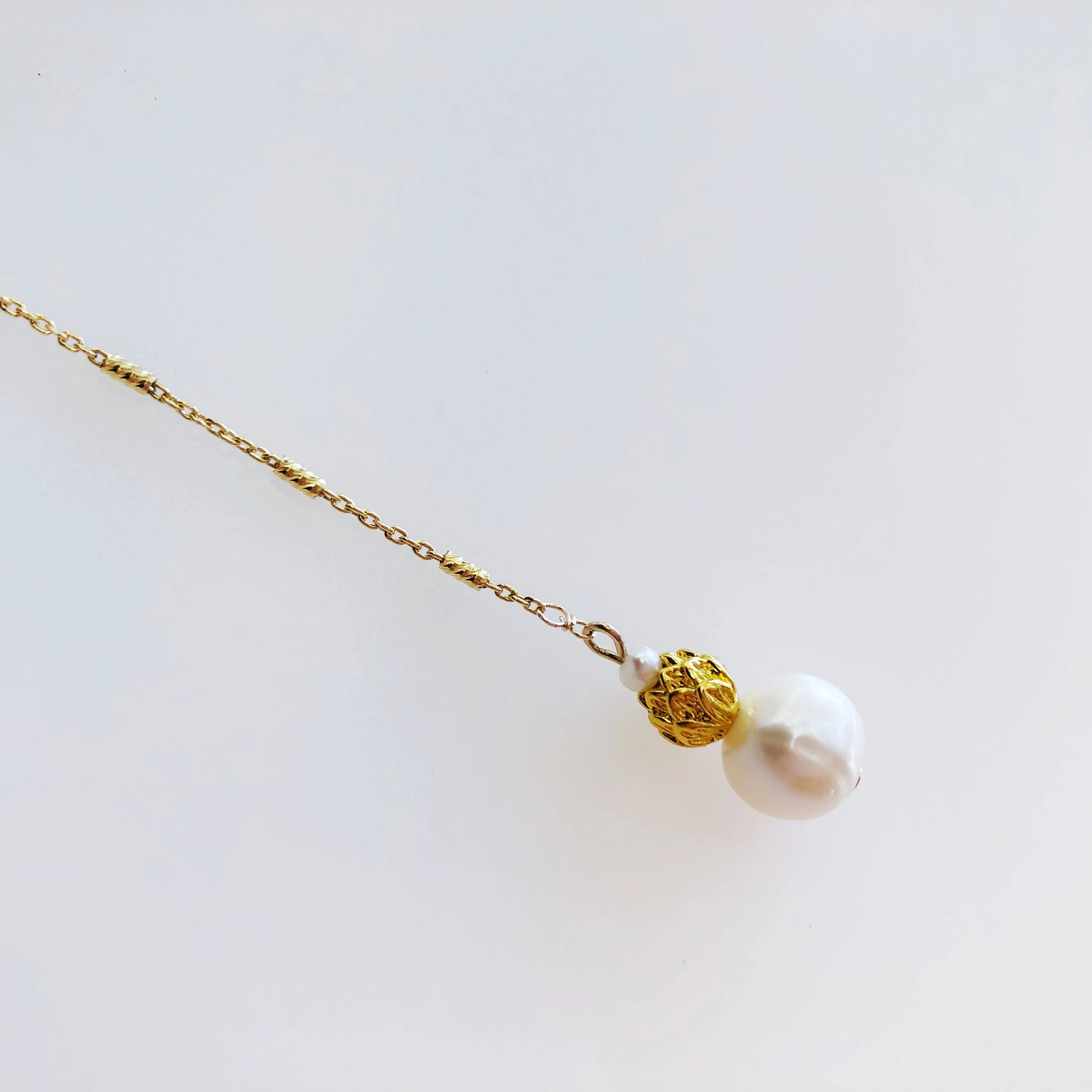 Moon Goddess Y Chain Necklace