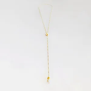 Moon Goddess Y Chain Necklace