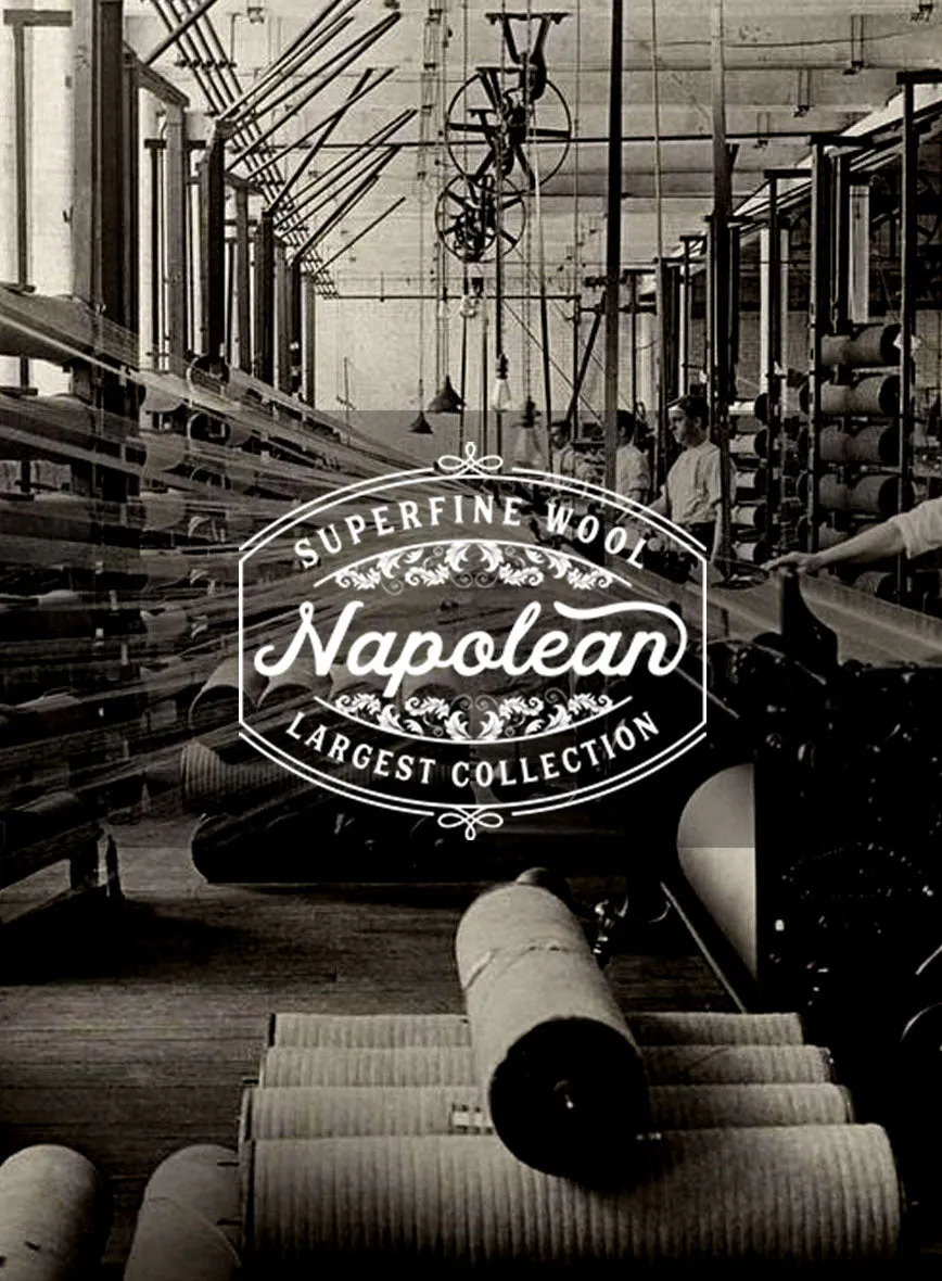 Napolean Noemi Windowpane Blue Wool Jacket