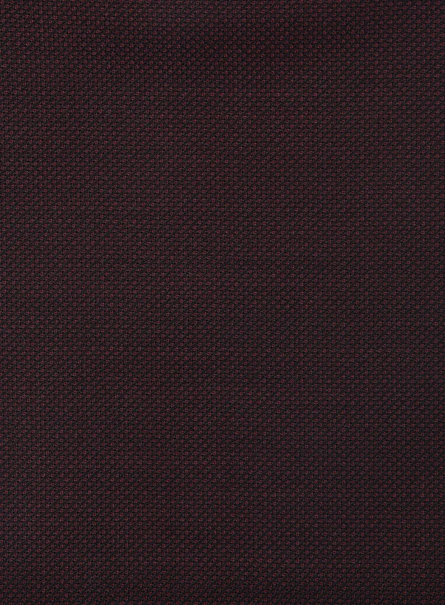 Napolean Wine Birdseye Wool Tuxedo Jacket