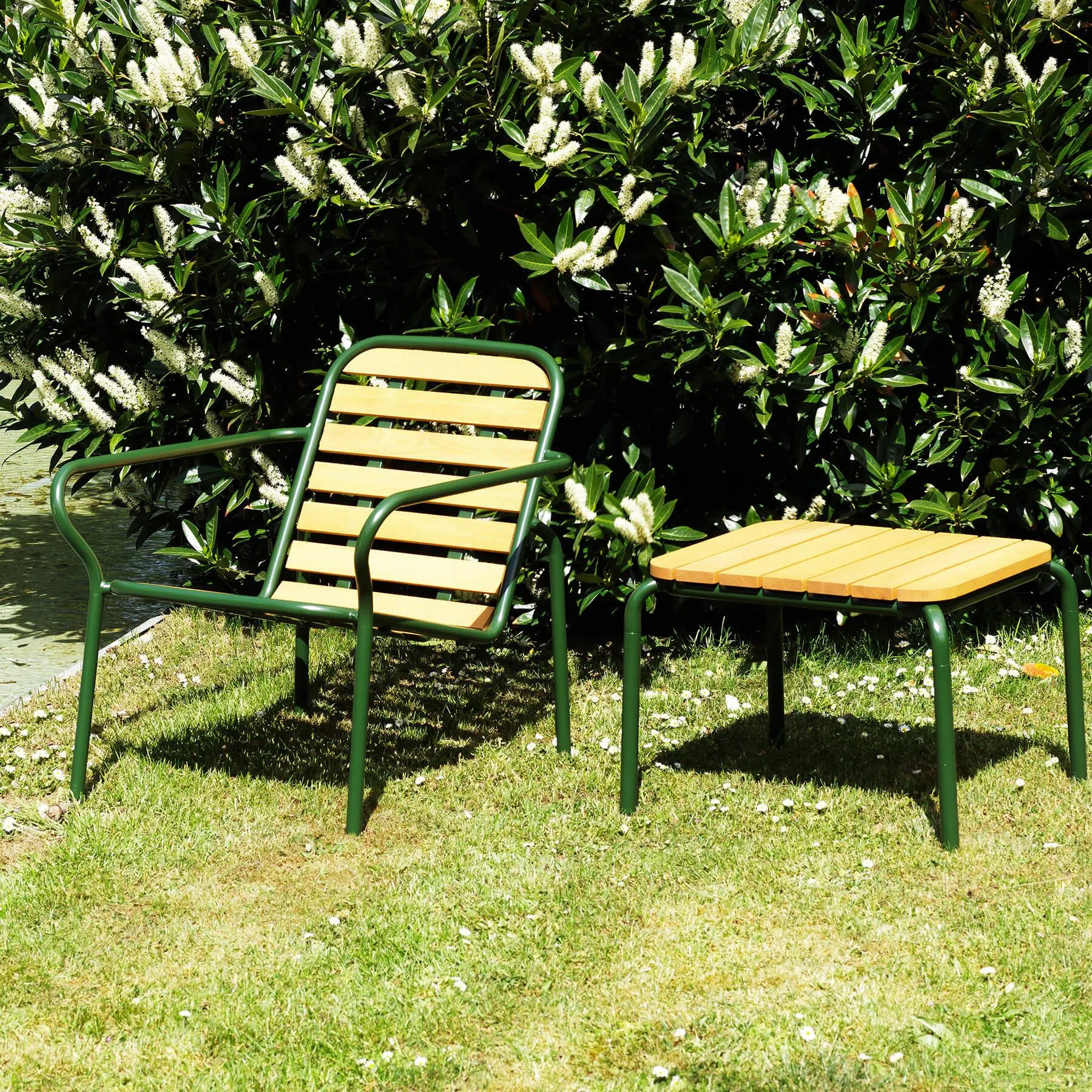 Normann Copenhagen Vig Wooden Garden Lounge Chair