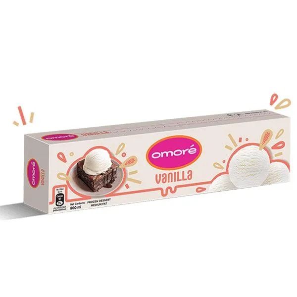 OMORE VANILLA HALF BRICK 375ML