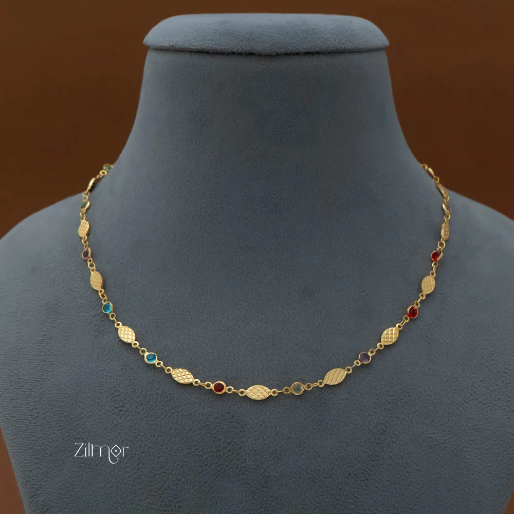 PE101854 Semi Precious multi stone daily wear necklace