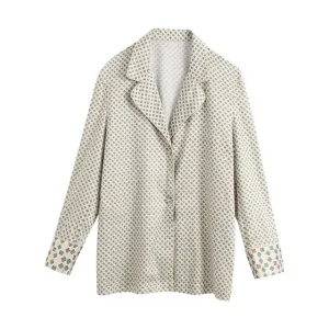 PRINTED LOOSE BLAZER